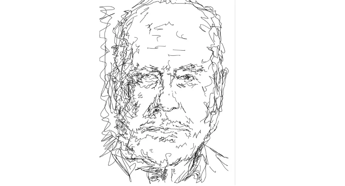 G R Georges Rabbath Ritratto Di Michelangelo Pistoletto Dalla Serie A R K By G R 1